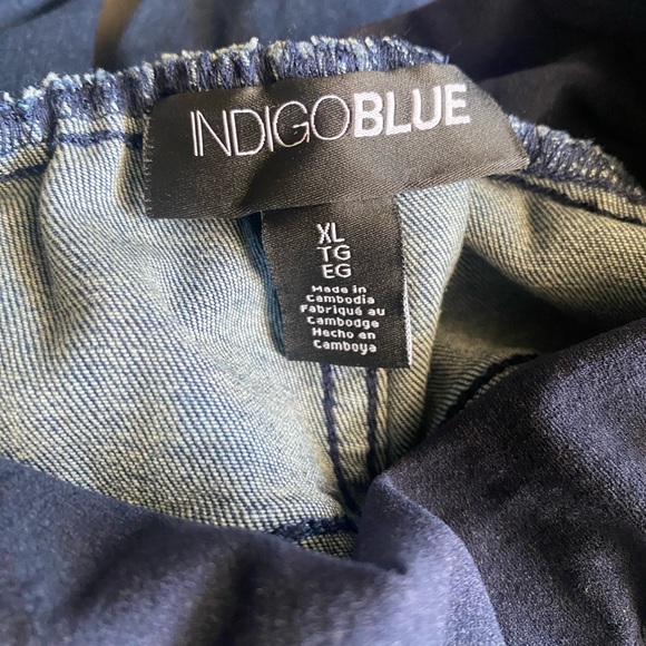 NEW Indigo Blue Maternity Jeans size XL - Picture 4 of 4